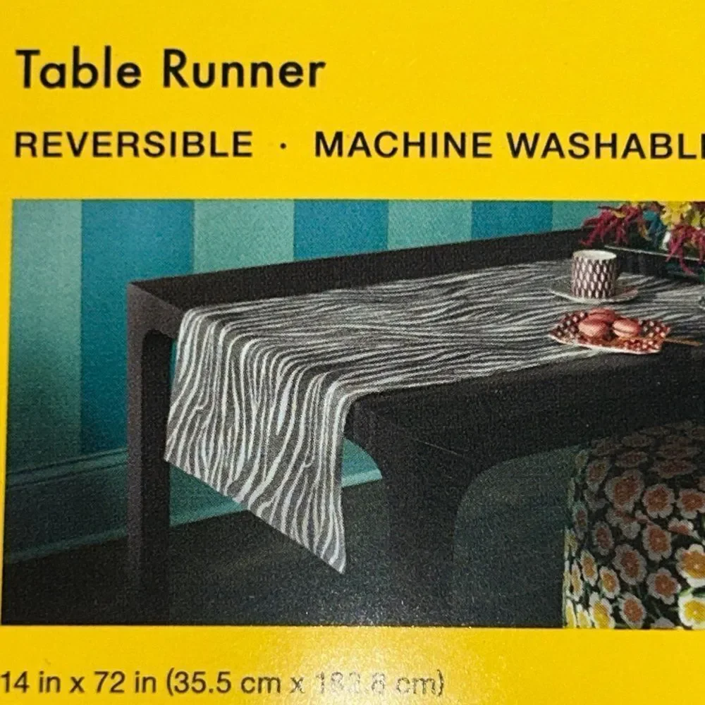 DVF 4 Target 🎯 Zebra 🦓 Stripe Table Runner Get Wild!